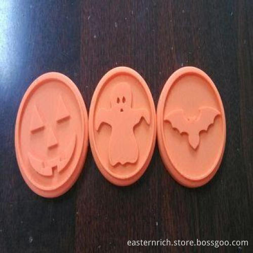 Silicone cookie stamper, 30 kinds of design, wooden handle, Ø7.5 x 10cm